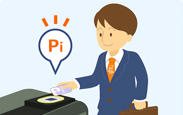 PiTaPa利用イラスト1